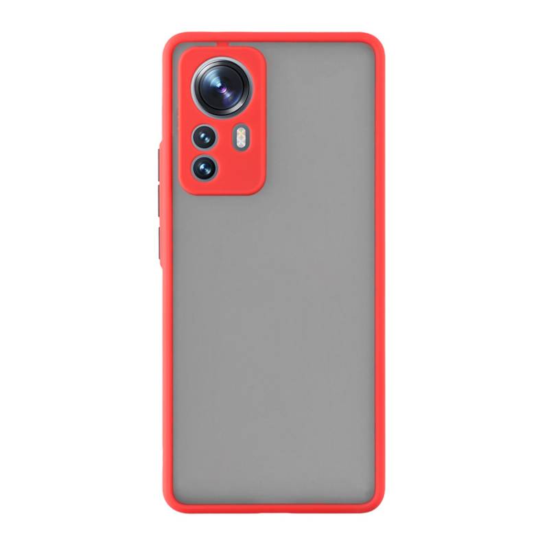 Powertech Θήκη Color Button MOB-1873 για Xiaomi 12/12X, κόκκινη Powertech Θήκη Color Button MOB-1873 για Xiaomi 12/12X, κόκκινη