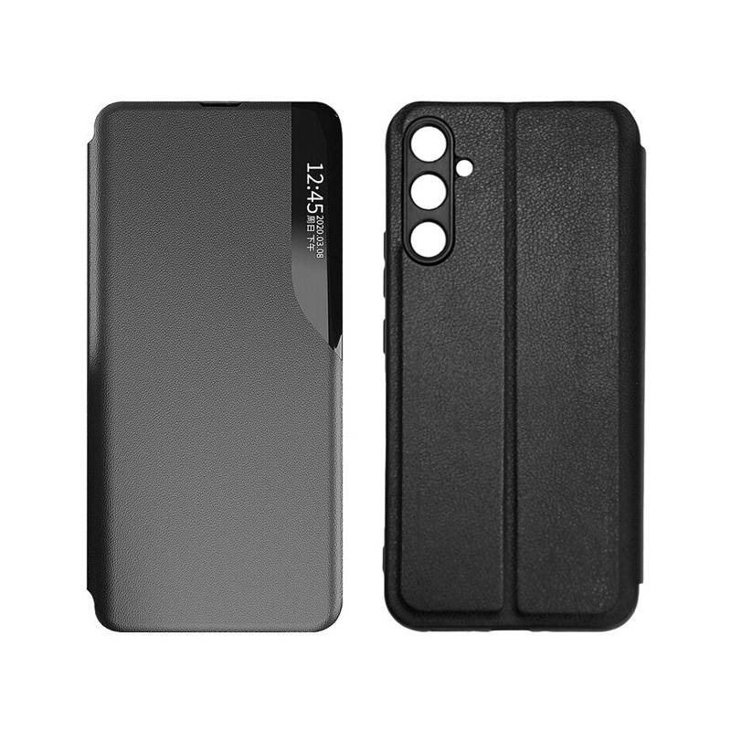 Powertech θήκη Smart view MOB-1915 για Samsung A24, μαύρη Powertech θήκη Smart view MOB-1915 για Samsung A24, μαύρη