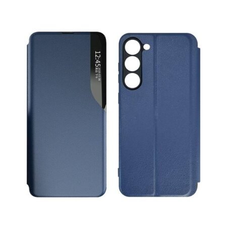 POWERTECH θήκη Smart view MOB-1916 για Samsung S23 Plus, μπλε