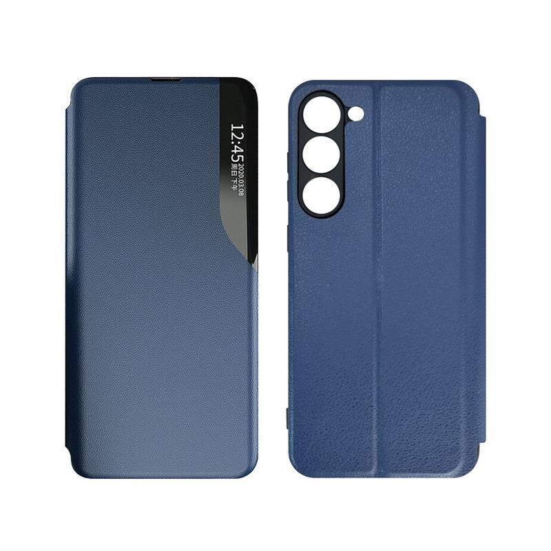 Powertech θήκη Smart view MOB-1916 για Samsung S23 Plus, μπλε