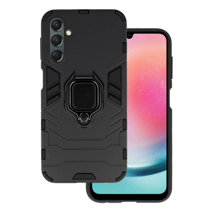 Powertech θήκη Ring Armor MOB-1920 για Samsung Galaxy A24, μαύρη Powertech θήκη Ring Armor MOB-1920 για Samsung Galaxy A24, μαύρη