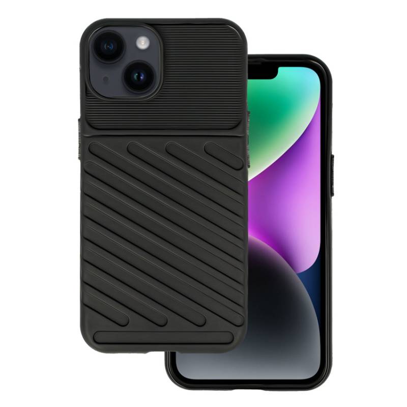 Powertech Θήκη Thunder MOB-1921 για iPhone 15, μαύρη