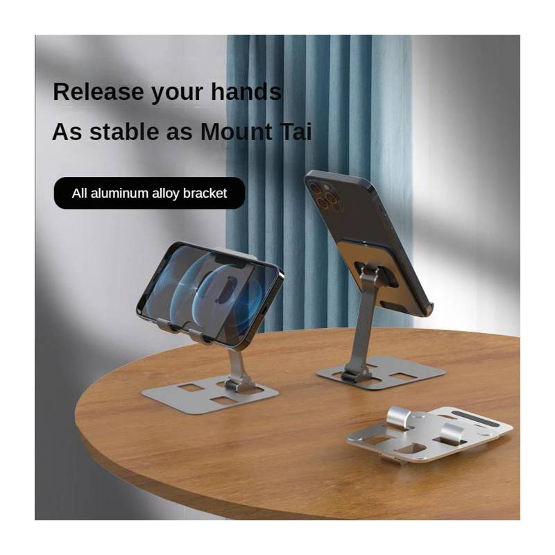 Powertech μεταλλική βάση smartphone/tablet PT-1159, 10", foldable, ασημί – φωτογραφία 2