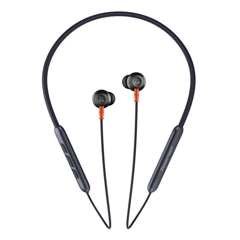 Powertech earphones PT-1228 με μαγνήτη, Bluetooth ENC 10mm 180mAh, μαύρα