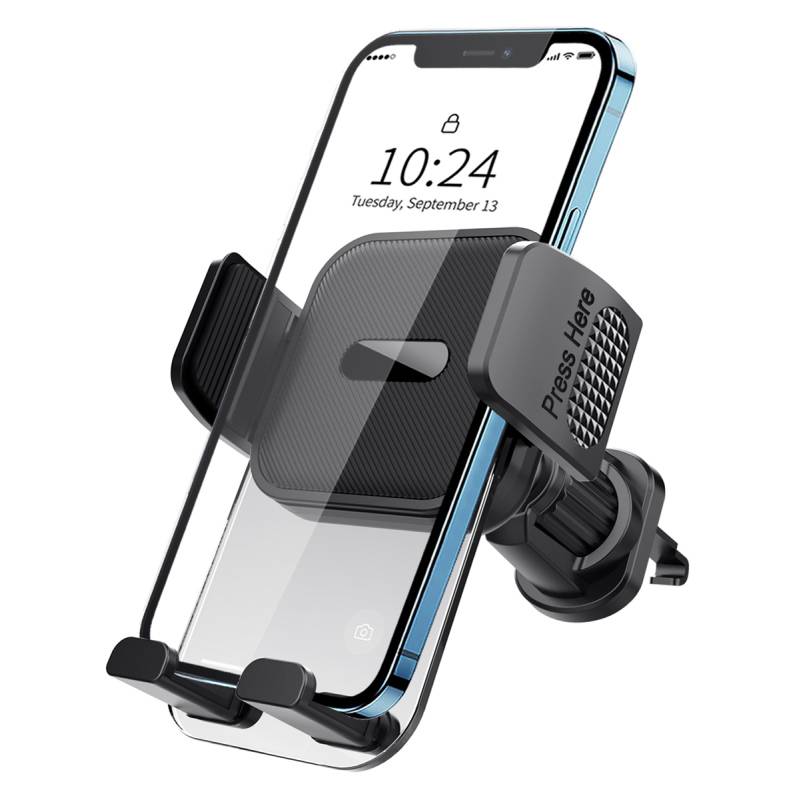 Powertech βάση smartphone αυτοκινήτου PT-1239 για αεραγωγούς, μαύρη – φωτογραφία 4