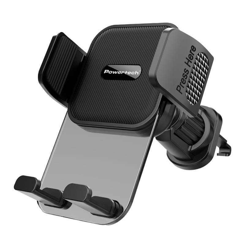 Powertech βάση smartphone αυτοκινήτου PT-1239 για αεραγωγούς, μαύρη