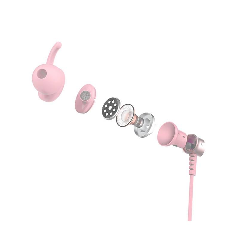 Sades gaming earphones Wings 20 με μικρόφωνο, 3.5mm, Φ12mm, 1.2m, ροζ – φωτογραφία 3