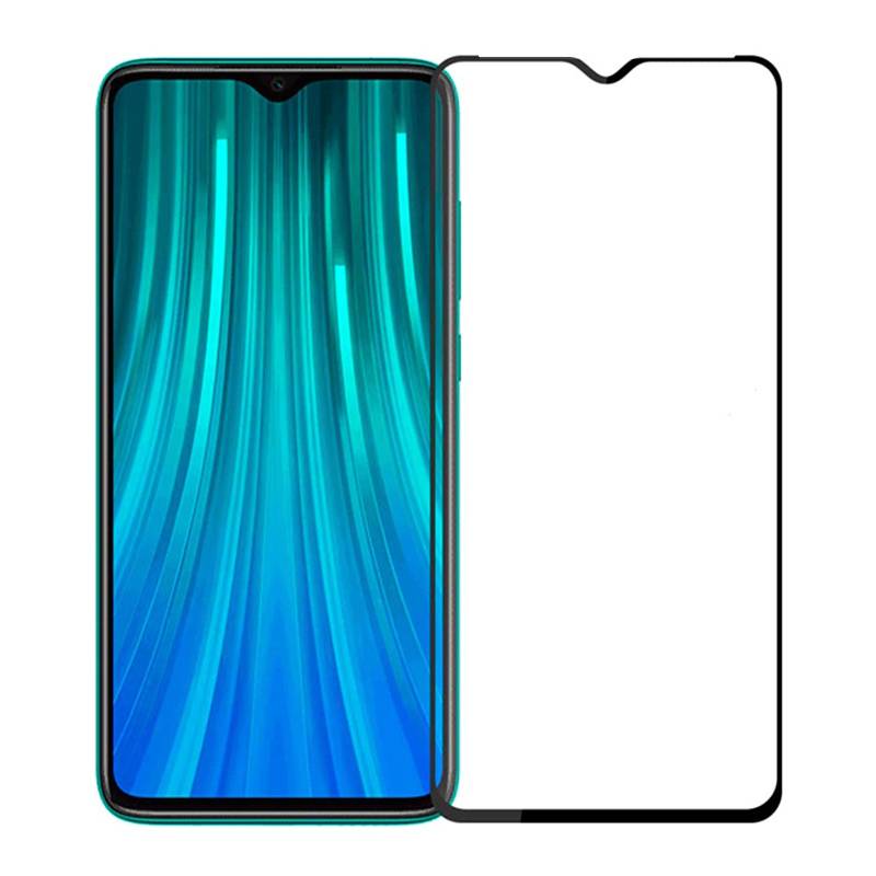 Powertech Tempered Glass 5D, Full Glue, Xiaomi Redmi Note 8, μαύρο