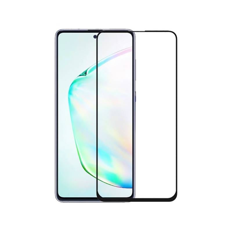 Powertech Tempered Glass 5D, full glue, για Samsung Note 10 Lite, μαύρο