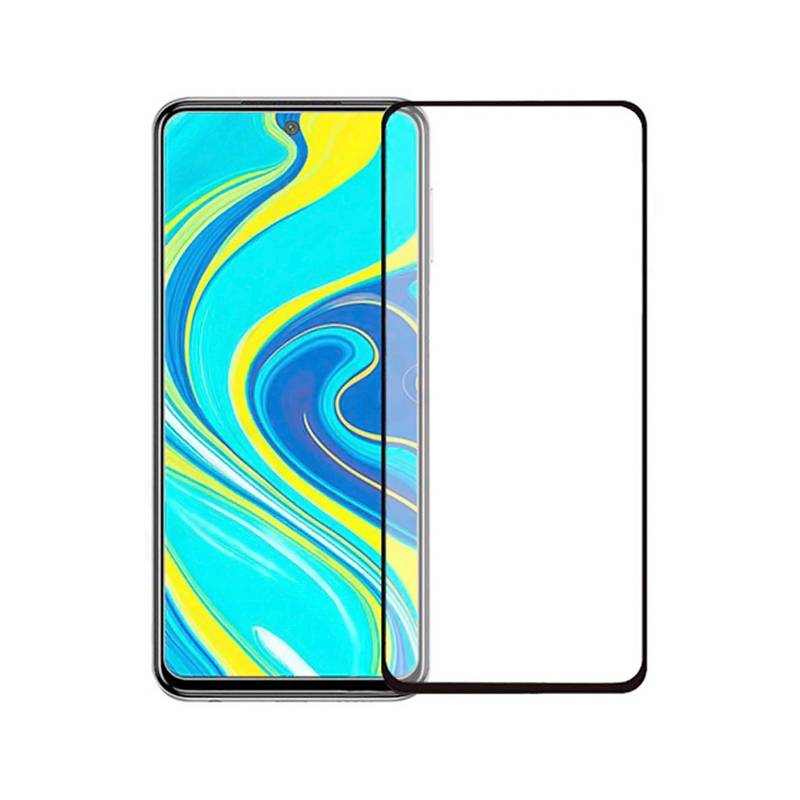 Powertech Tempered Glass 5D, full glue, Xiaomi Redmi Note 9 Pro, μαύρο