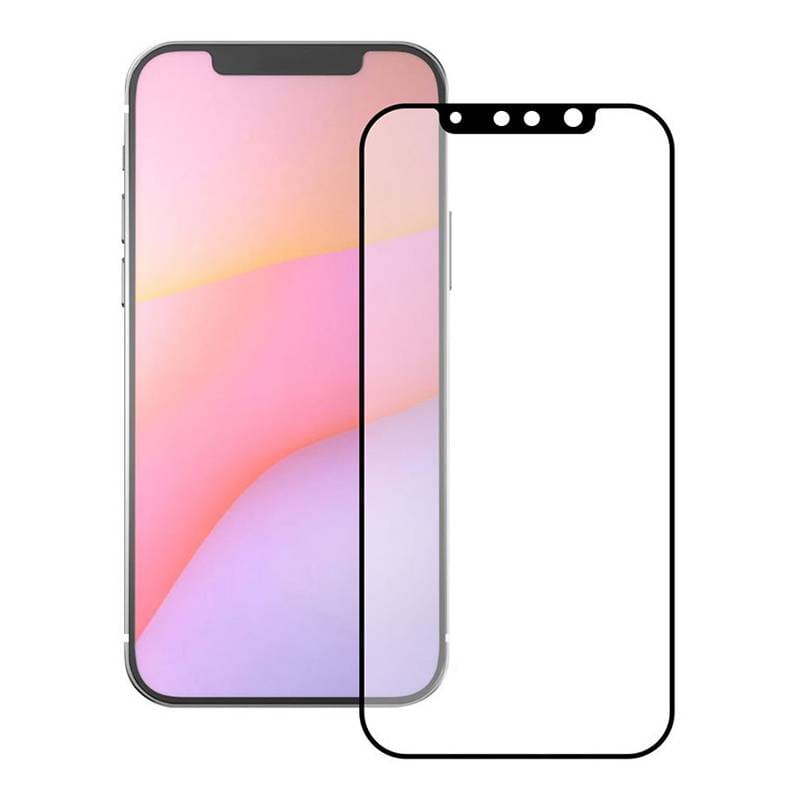 Powertech tempered glass 5D TGC-0516, iPhone 13 Mini, full glue, μαύρο