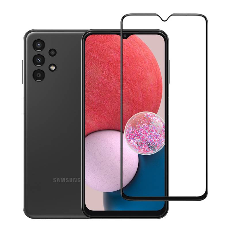 Powertech tempered glass 5D TGC-0552, full glue, Samsung A13, μαύρο