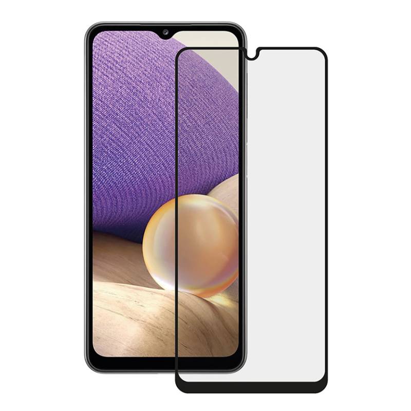 Powertech tempered glass 5D TGC-0573, Samsung A32, full glue, μαύρο