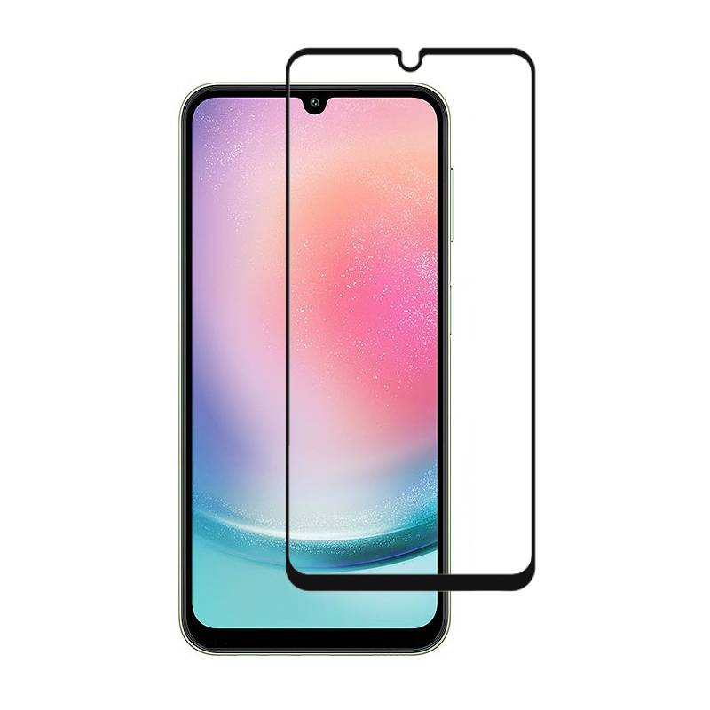 Powertech tempered glass 3D TGC-0636, Samsung A24, full glue, μαύρο