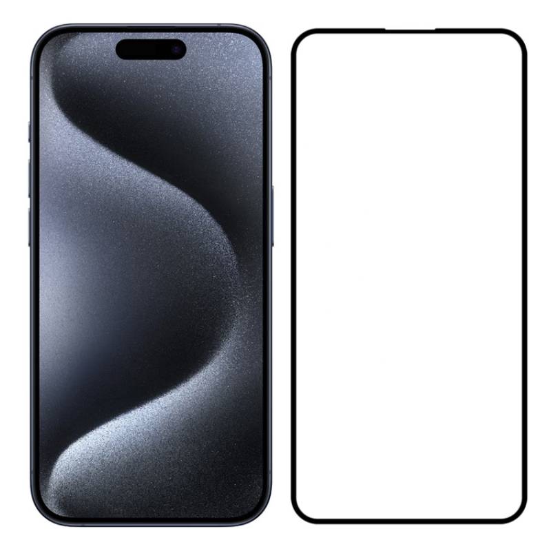 Powertech tempered glass 5D TGC-0659 για iPhone 15 Pro, full glue