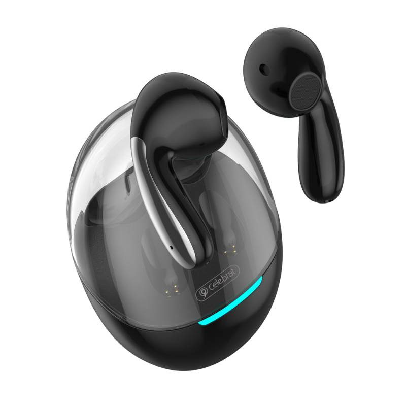 Celebrat earphones με θήκη φόρτισης W51, True Wireless, Φ13mm, μαύρα – φωτογραφία 3