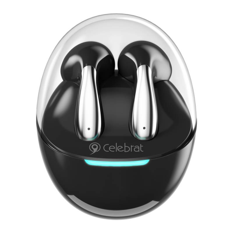 Celebrat earphones με θήκη φόρτισης W51, True Wireless, Φ13mm, μαύρα – φωτογραφία 4