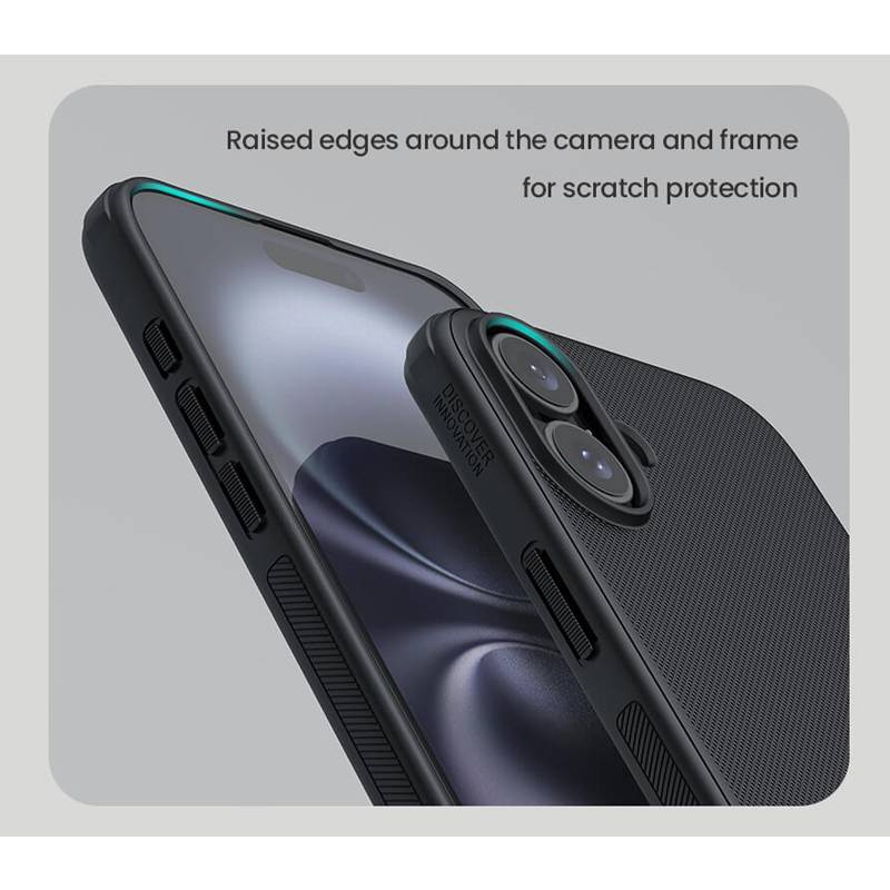 Nillkin θήκη Super Frosted Shield Pro για iPhone 16, μαύρη – φωτογραφία 2