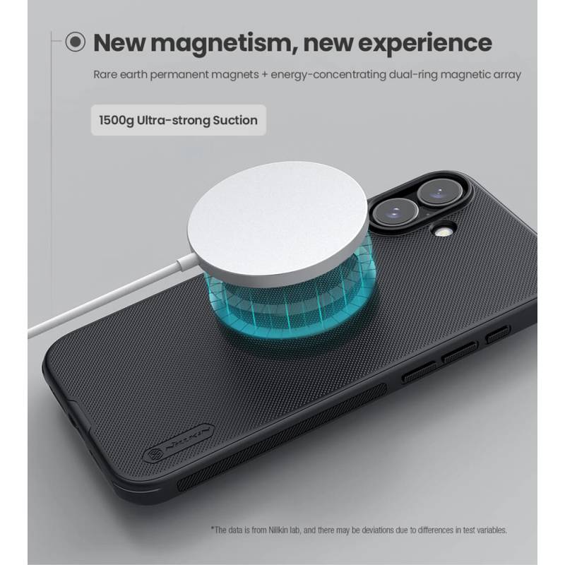 Nillkin θήκη Super Frosted Shield Pro Magnetic για iPhone 16, μαύρη – φωτογραφία 2