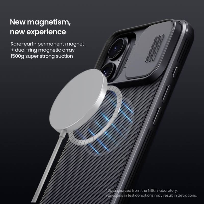 Nillkin θήκη CamShield Pro Magnetic για iPhone 16, μαύρη – φωτογραφία 5