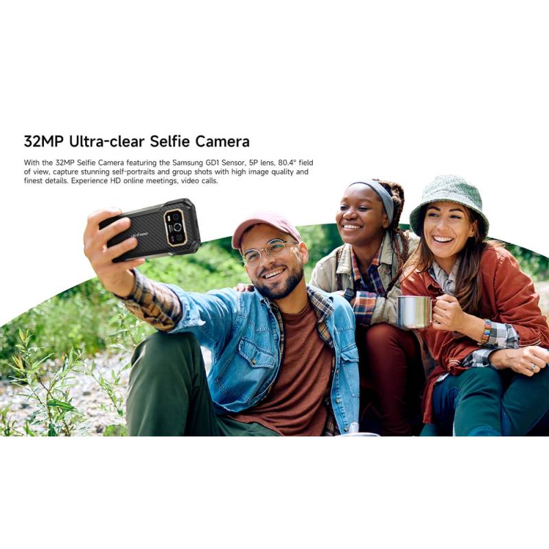 Ulefone smartphone Armor 27, 6.78", 12/256GB, 10600mAh, IP68/IP69K, μαύρο – φωτογραφία 5