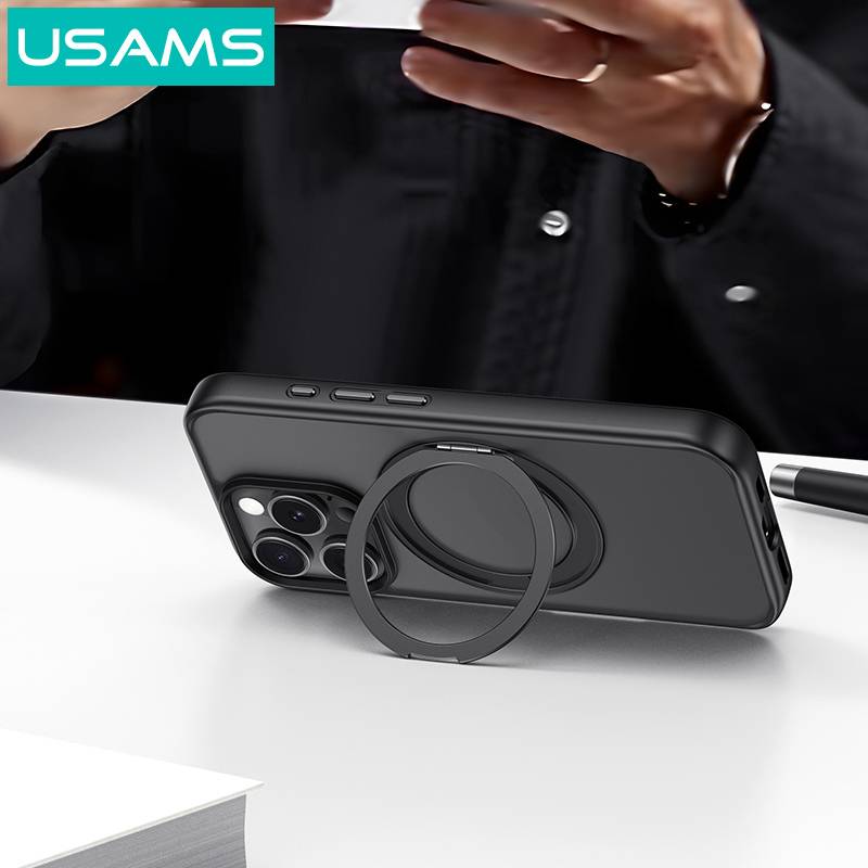 USAMS θήκη GZ US-BH895 για iPhone 16 Plus, διάφανη/μαύρη – φωτογραφία 3