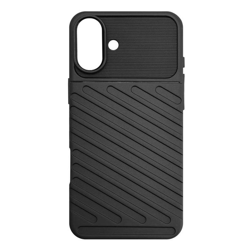 Powertech θήκη Thunder MOB-1996 για iPhone 16 Plus, μαύρη