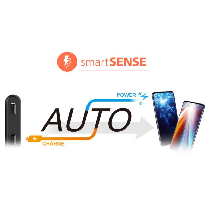 Silicon Power power bank QP15, 10000mAh, 2x USB & USB Type-C, 3A, λευκό – φωτογραφία 3