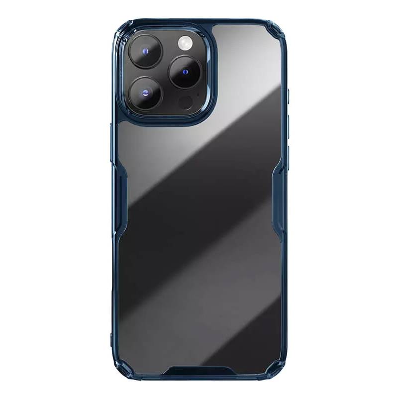 Nillkin θήκη Nature TPU Pro για iPhone 16 Pro, διάφανη-μπλε Nillkin θήκη Nature TPU Pro για iPhone 16 Pro, διάφανη-μπλε
