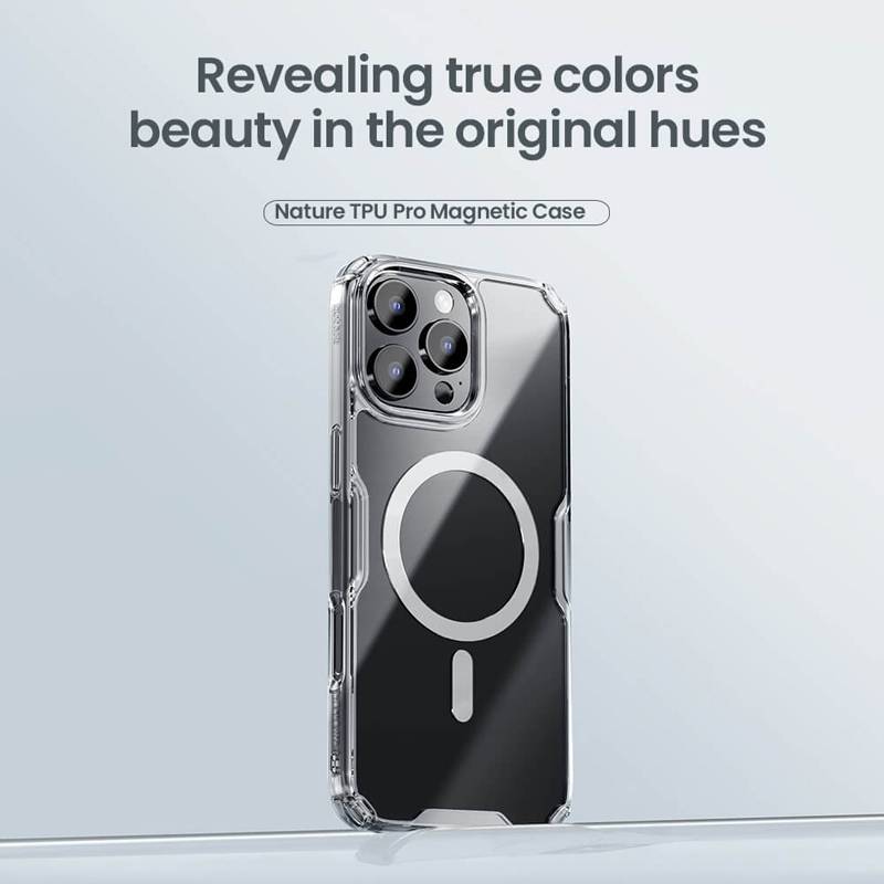 Nillkin θήκη Nature TPU Pro Magnetic για iPhone 16 Pro, διάφανη – φωτογραφία 3