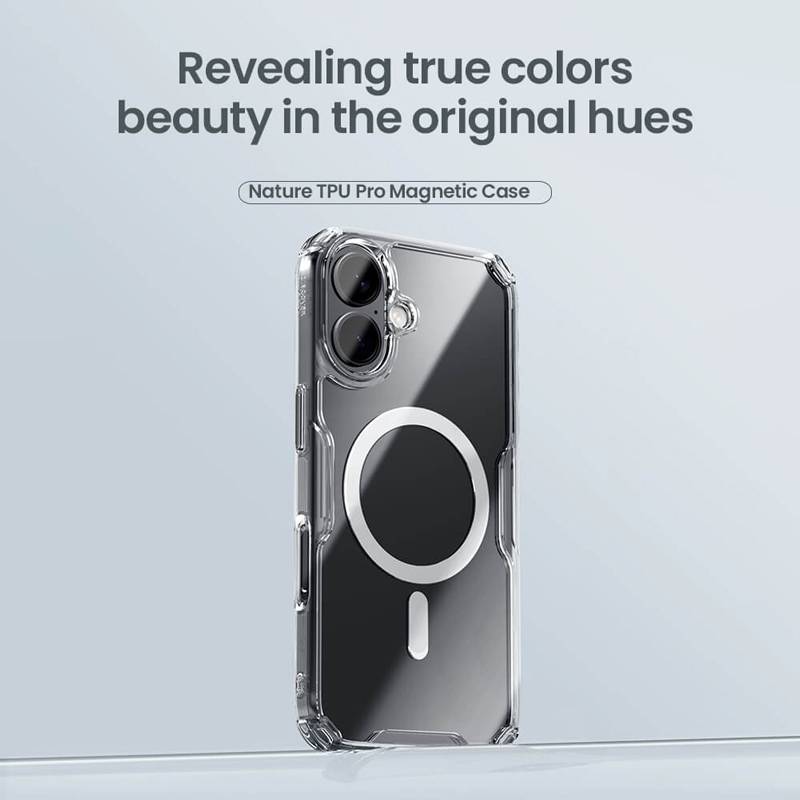 Nillkin θήκη Nature TPU Pro Magnetic για iPhone 16 Plus, διάφανη – φωτογραφία 3