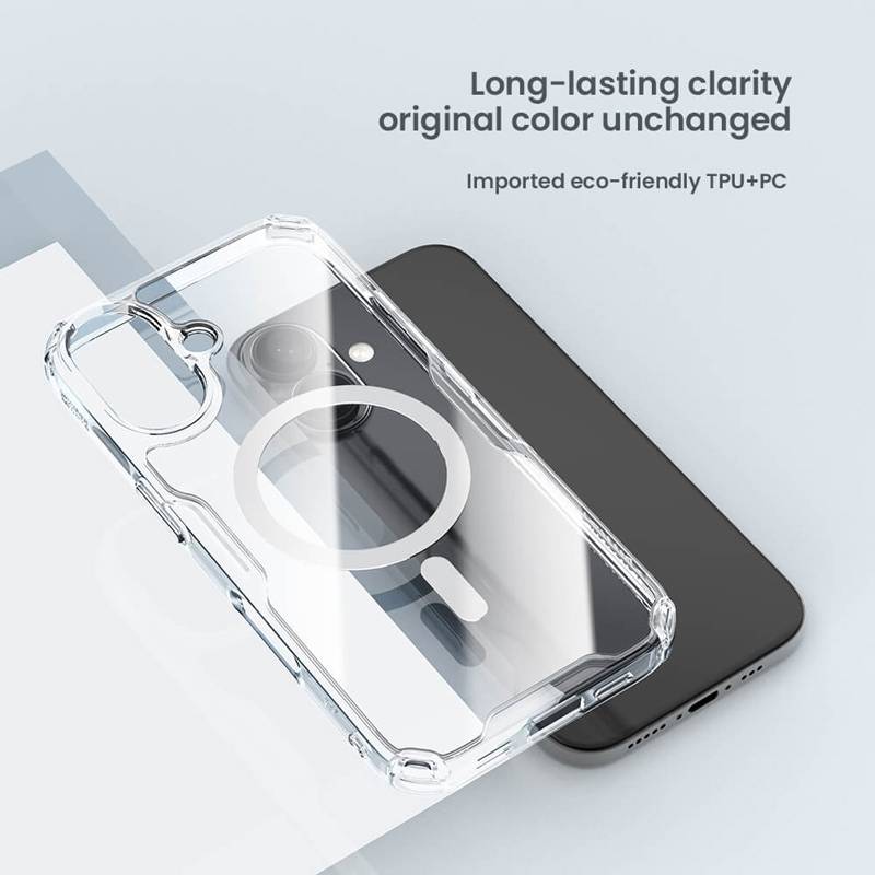 Nillkin θήκη Nature TPU Pro Magnetic για iPhone 16 Plus, διάφανη – φωτογραφία 4