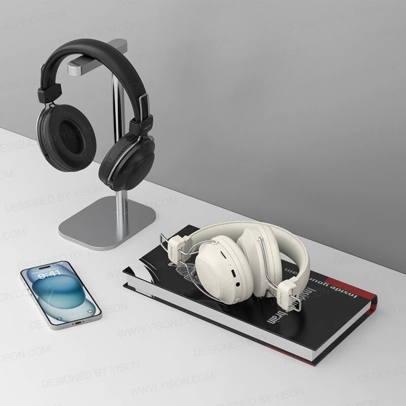 Celebrat headphones A36, ασύρματα & ενσύρματα, micro SD, 40mm, 250mAh, μαύρα – φωτογραφία 4