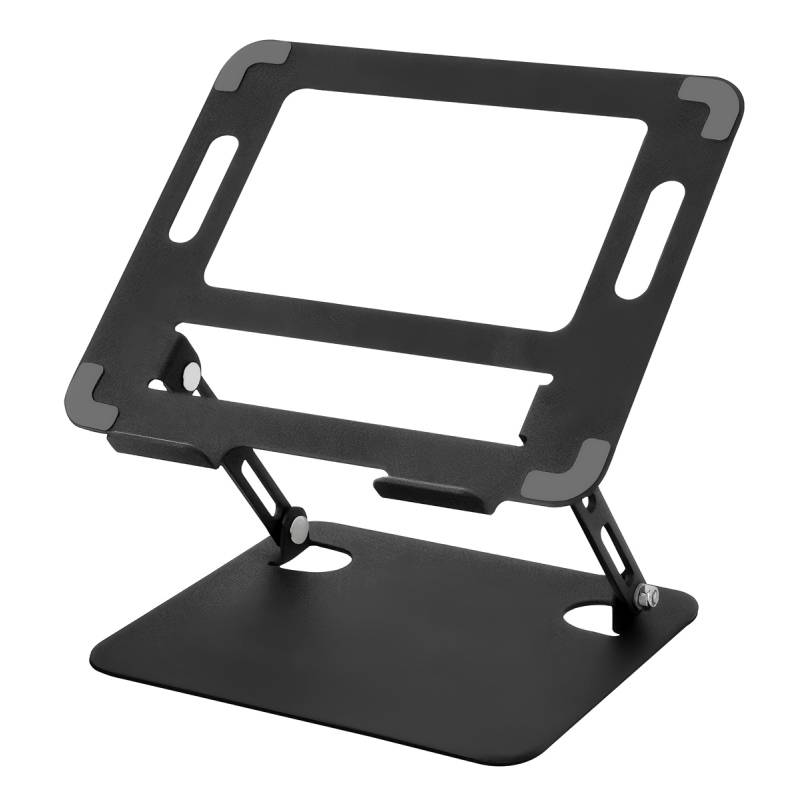 Powertech επιτραπέζια βάση για laptop/tablet PT-1354 έως 18.3", foldable, μαύρη