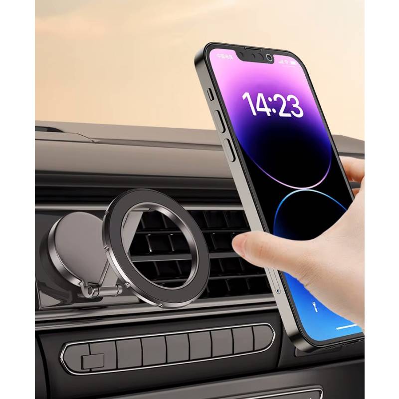 Powertech βάση smartphone αυτοκινήτου PT-1356 για ταμπλό, μαγνητική, μαύρη – φωτογραφία 6