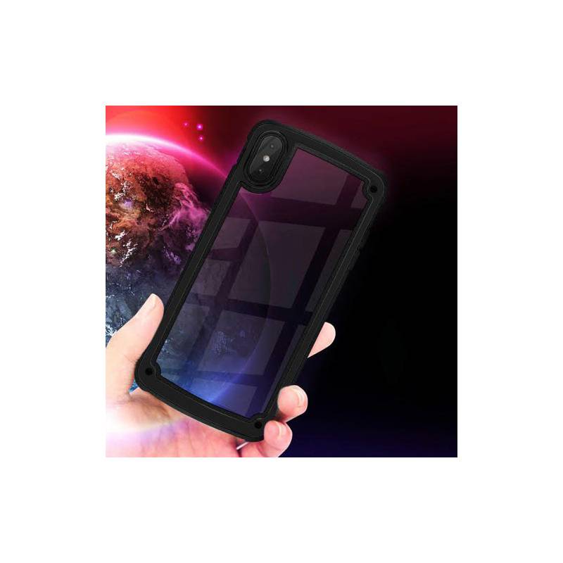 Powertech Θήκη Frame PC & TPU MOB-1331 για Samsung Galaxy A40, μαύρη – φωτογραφία 2