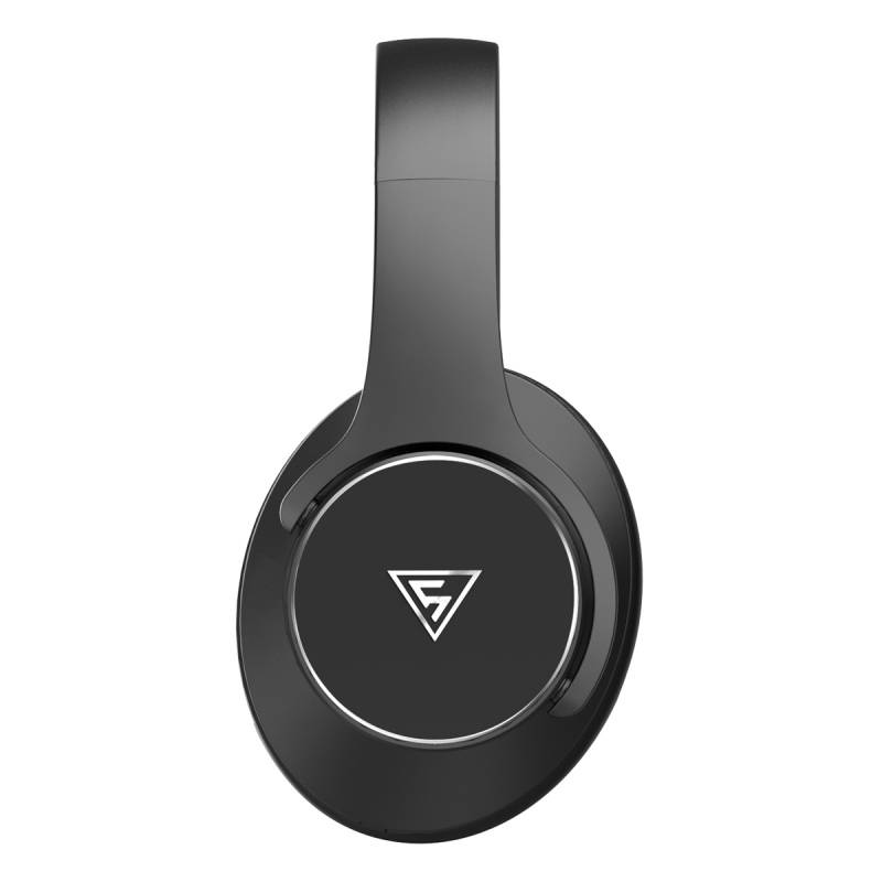 Doqaus headphones DESIGN 1, ασύρματα & ενσύρματα, Φ40mm, 600mAh, μαύρα – φωτογραφία 3