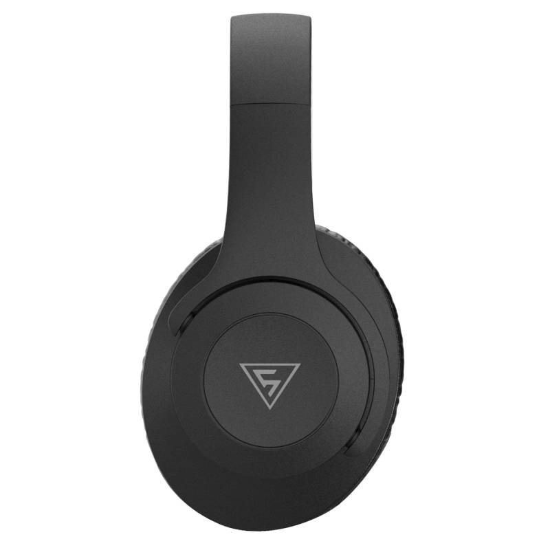 Doqaus headphones DESIGN 2, ασύρματα & ενσύρματα, Φ40mm, 600mAh, μαύρα – φωτογραφία 3