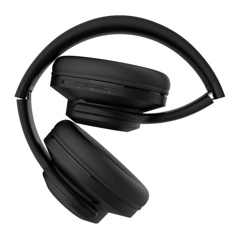 Doqaus headphones DESIGN 2, ασύρματα & ενσύρματα, Φ40mm, 600mAh, μαύρα – φωτογραφία 4