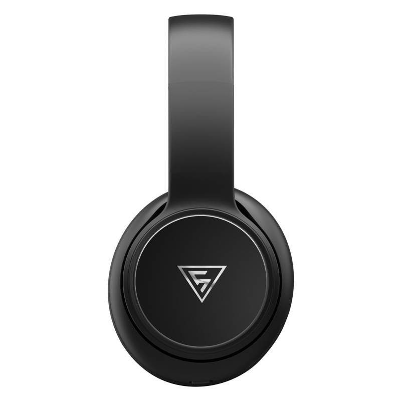 Doqaus headphones DESIGN 3, ασύρματα & ενσύρματα, Φ40mm, 600mAh, μαύρα – φωτογραφία 3