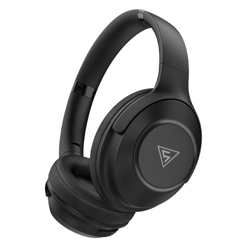 Doqaus headphones FOCUS 5, ασύρματα & ενσύρματα, Φ40mm, 1000mAh, μαύρα