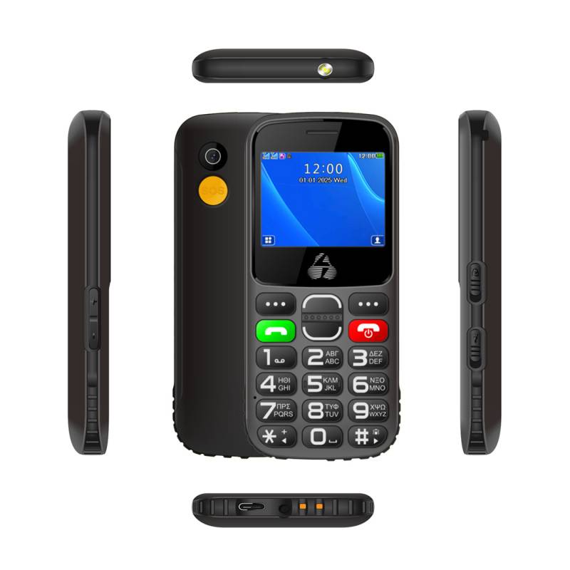 Powertech κινητό τηλέφωνο Sentry Eco II, 2.31", dual SIM, με κάμερα, μαύρο – φωτογραφία 3