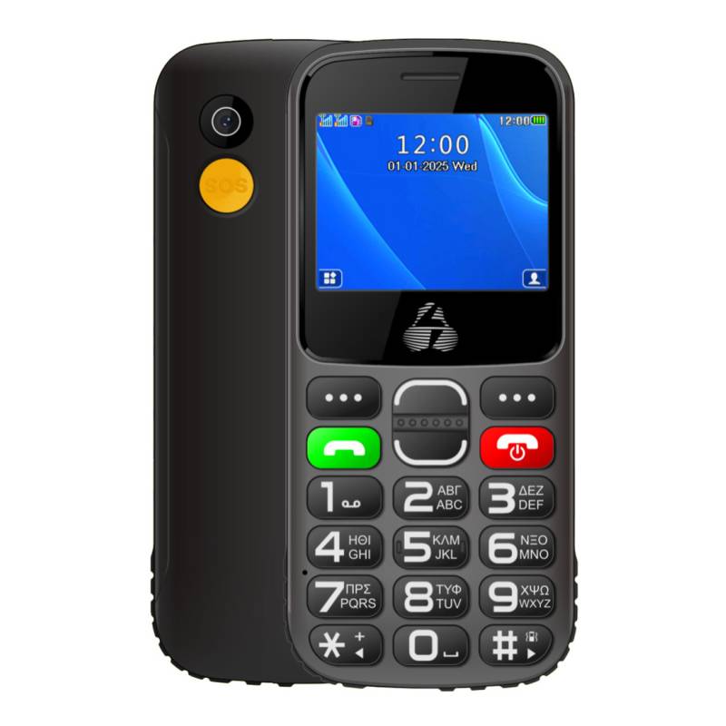 Powertech κινητό τηλέφωνο Sentry Eco II, 2.31", dual SIM, με κάμερα, μαύρο