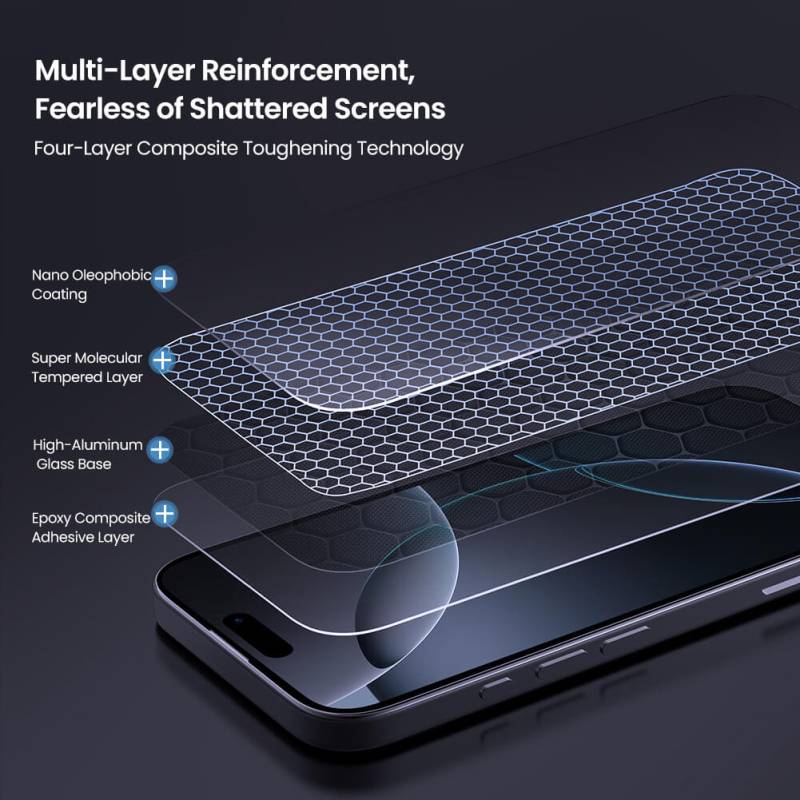 Nillkin tempered glass 2.5D H+ Pro για Apple iPhone 16 Pro Max – φωτογραφία 3