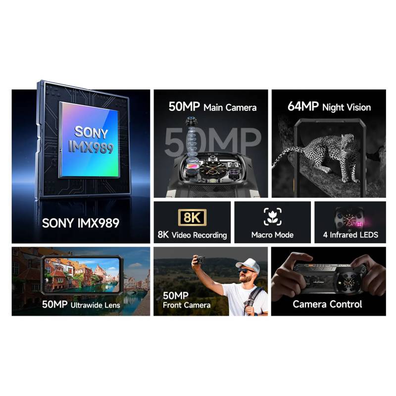 Ulefone smartphone Armor 28 Ultra Thermal, 6.67" & 1.04, 16/1TB, 5G, 10600mAh, IP68/IP69K, μαύρο – φωτογραφία 3