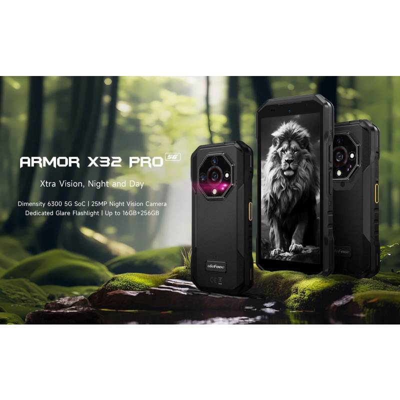 Ulefone smartphone Armor X32 Pro, 5.65", 8/256GB, 5G, 5500mAh, IP68/IP69K, μαύρο – φωτογραφία 2