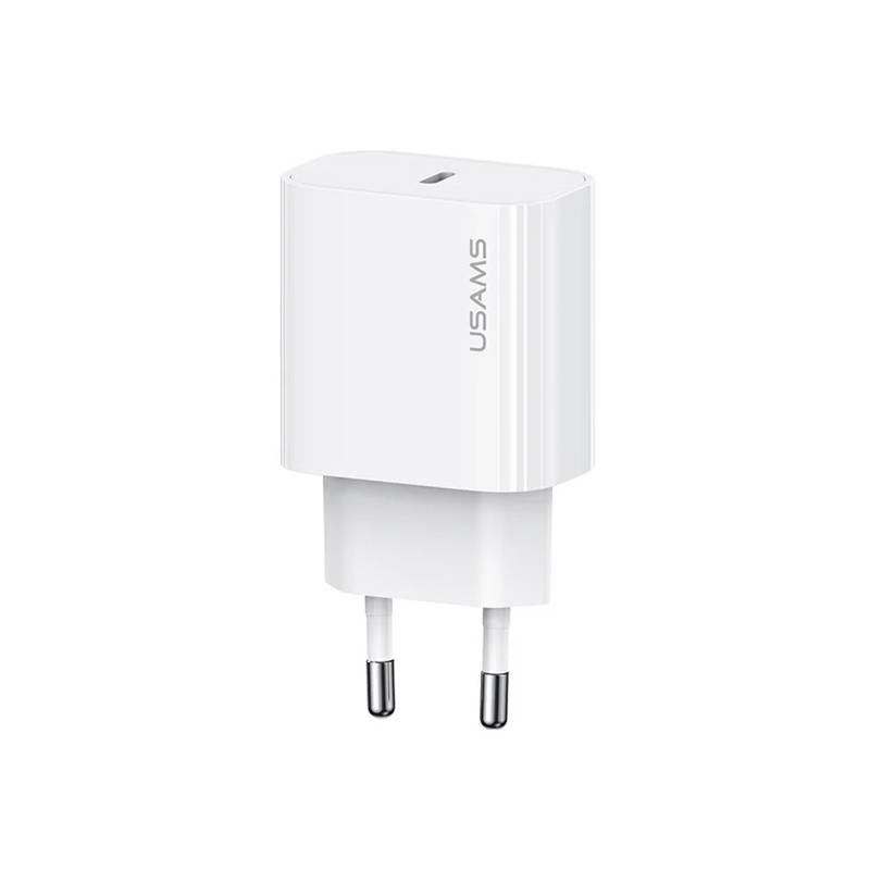 USAMS φορτιστής τοίχου CC226, USB-C, 20W, λευκός USAMS φορτιστής τοίχου CC226, USB-C, 20W, λευκός