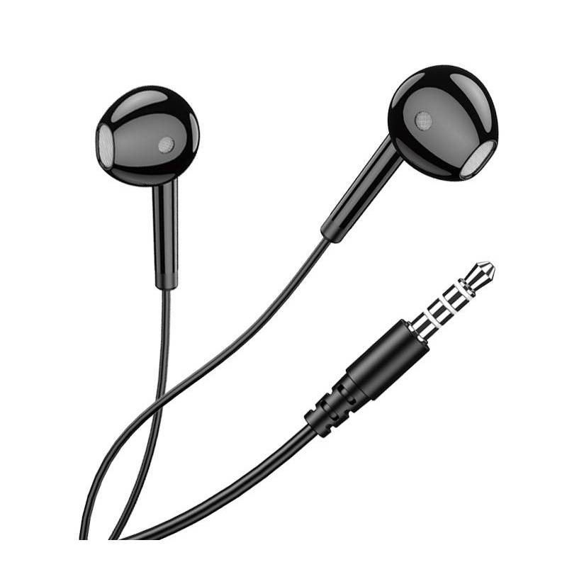 Kakusiga earphones με μικρόφωνο KSC-1301, 3.5mm σύνδεση, 14mm, 1.1m, μαύρα – φωτογραφία 3