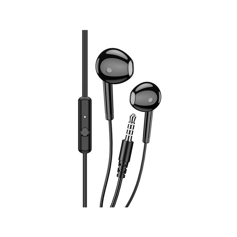 Kakusiga earphones με μικρόφωνο KSC-1301, 3.5mm σύνδεση, 14mm, 1.1m, μαύρα Kakusiga earphones με μικρόφωνο KSC-1301, 3.5mm σύνδεση, 14mm, 1.1m, μαύρα