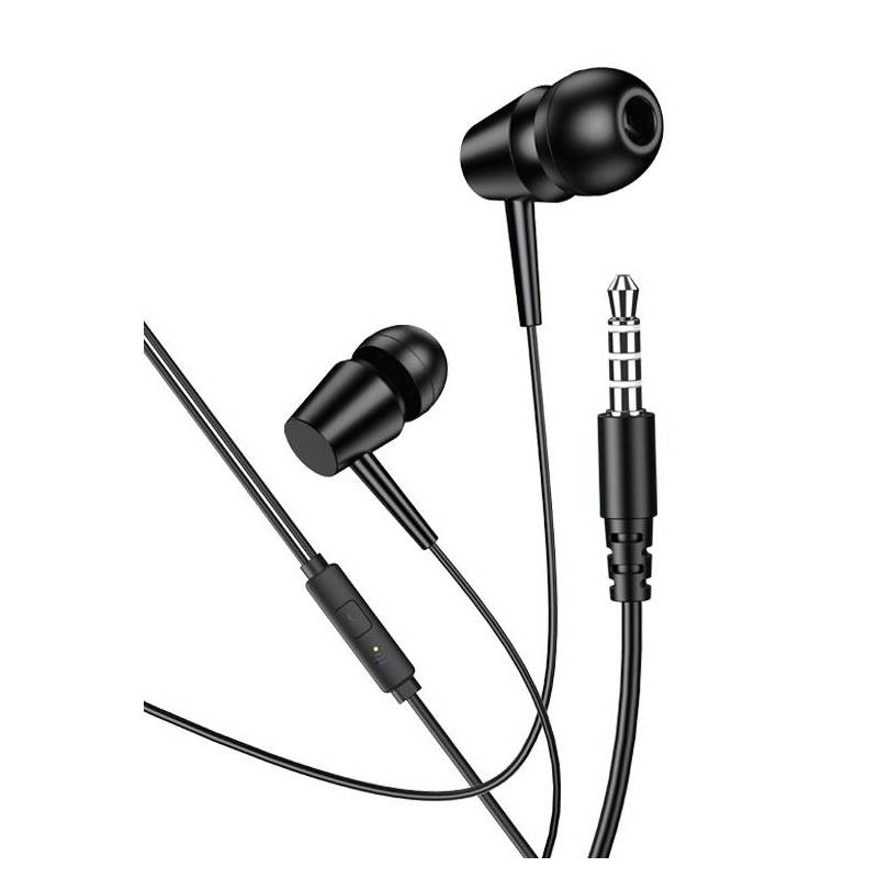 Kakusiga earphones με μικρόφωνο KSC-1303, 3.5mm σύνδεση, 10mm, 1.1m, μαύρα